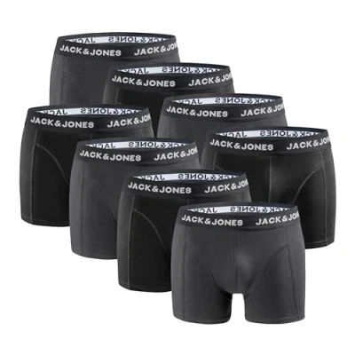 Abbildung von JACK &amp; JONES Boxershorts 8er Pack Anthracite Gr. M