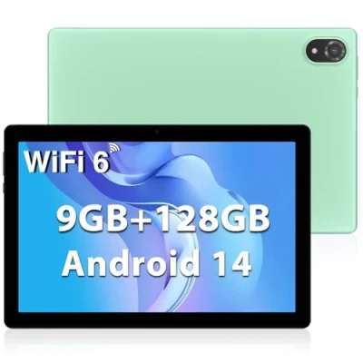 Abbildung von DOOGEE U10 Tablet 10 Zoll Android 14, mit Hülle, 9GB RAM + 128GB ROM (1TB TF) Kinder PC 1280*800 HD+ IPS Dual Camera, 5G WIFI6/ Face ID/ Widevine L1/ BT 5.0/ OTG/ 5060mAh/ 8+5MP/ Type C