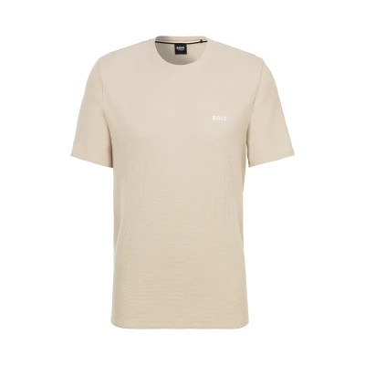 Abbildung von BOSS T Shirt &quot;Waffle 10242355 01&quot;, mit Waffelmuster