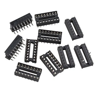 Abbildung von Futheda 10pcs 16 Pin 2,54 mm Pitch Dip/Dil IC Sockets Lötversion Adapter