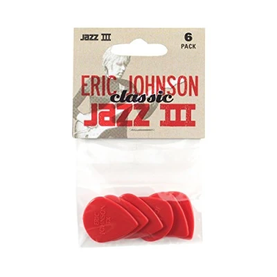 Abbildung von Jim Dunlop 47pej3 N Eric Johnson Signature Jazz Plektrum Player Pack (6 Stück)