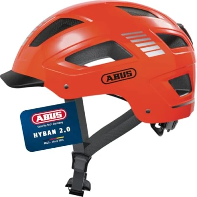 Abbildung von ABUS HYBAN 2.0 Fahrradhelm, Orange (Signal orange), L