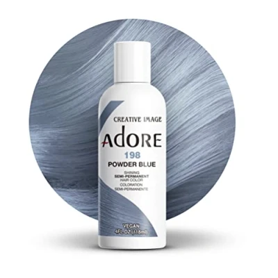 Abbildung von Adore Shining Semi Permanent Hair Color, 118ml (Powder Blue (198))