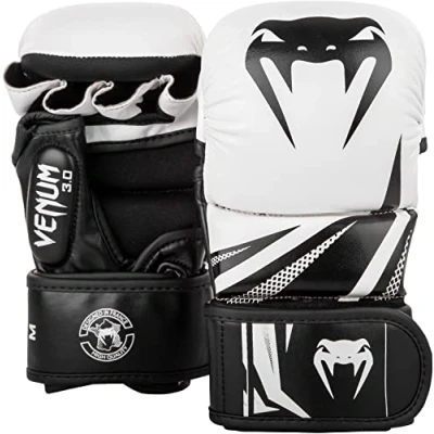 Abbildung von Venum Unisex Handschue Challenger 3.0 Mma Sparring Handschuhe, Wei Schwarz, M EU