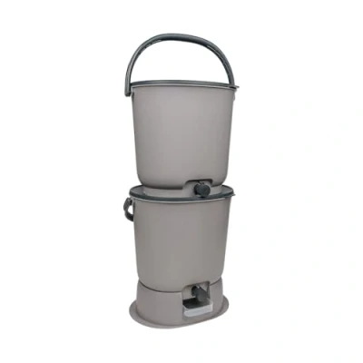 Abbildung von skaza Exceeding Expectations Komposter Bokashi Starter Set mit 2 Eimern und Ferment, 15,3 l