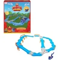 Abbildung von Mighty Express Schienen Set mit Push and Go Zug Mechaniker Milo, Spielfahrzeug