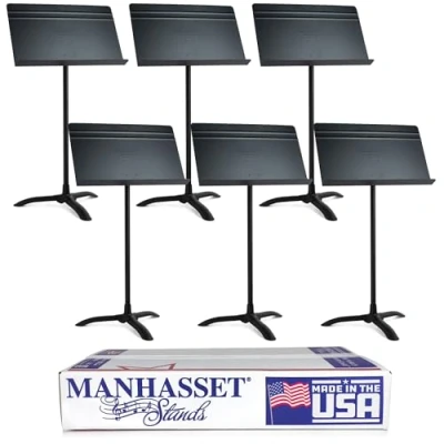 Abbildung von Manhasset Symphony Notenpult 6 Stück (schwarz) 4806