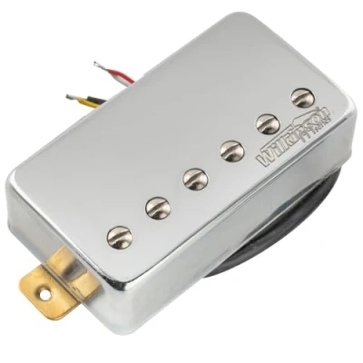 Abbildung von Wilkinson Vintage Alnico 5 PAF Style Humbucker Steg Tonabnehmer Pickup für Epiphone USA Les Paul SG E Gitarre, Chrom