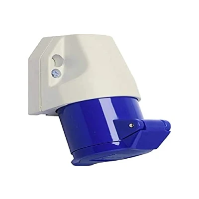 Abbildung von CEE Wandsteckdose 3P 16A 230V H6 IP44 blau