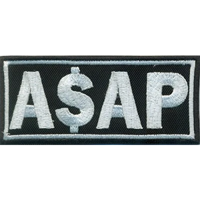 Abbildung von Patch ASAP A$AP Chopper Punk Anarchy Heavy Metal Biker Rocker Aufnäher Abzeichen