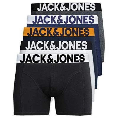 Abbildung von JACK &amp; JONES Herren 5er Pack Boxershorts Mix Unterwäsche Mehrpack,5er 2,XXL