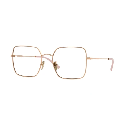 Abbildung von VOGUE EYEWEAR Damen VO4328D 5152 Rahmen von BRILLEN Metall Gold Transparent Quadratisch Normal