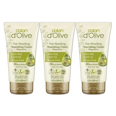 Abbildung von 3x Dalan d&#039;Olive Hand und Körpercreme 60ml Handcreme Set