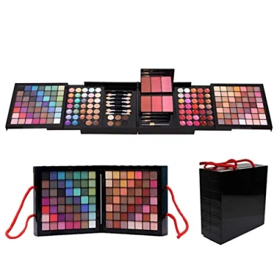 Abbildung von CHSEEO Schminkset Make up Set Cosmetics Schminkkoffer Kosmetik Geschenk Concealer Lidschatten Palette Puder Lipgloss Lippenstift Paletten für Gesicht, Augen und Lippen #1