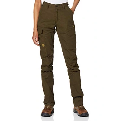 Abbildung von Fjällräven Damen Karla Pro Curved Hose, Dark Olive, 38 EU