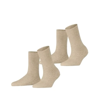 Abbildung von Esprit 2PACK Socken, Damen, Größe: 35 38, Sand mel