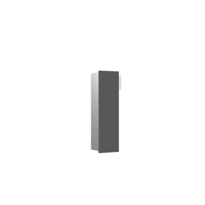 Abbildung von Emco asis Pure WC Modul, Unterputz, Anschlag Links, 600x170mm, 975551, Farbe: diamantgrau