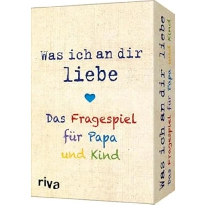 Abbildung von Was ich an dir liebe Das Fragespiel für Papa und Kind: Liebevolle Fragen unterhaltsame Momente. perfekte Geschenk Vatertag, Weihnachten Geburtstag