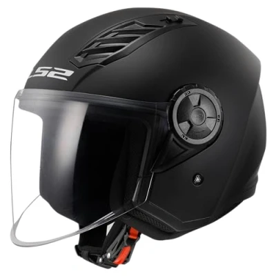 Abbildung von LS2, AIRFLOW II blackmat Motorrad Jethelm, M