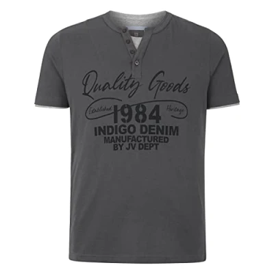 Abbildung von Jan Vanderstorm Nante Tshirt print, Herren, Größe: 6XL, Grey
