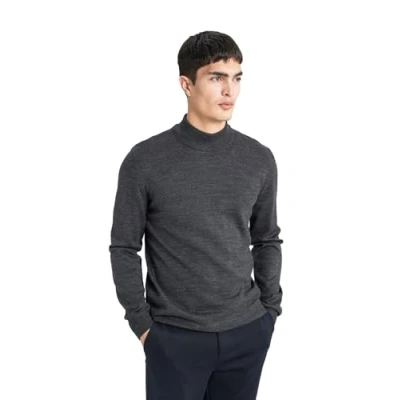 Abbildung von DeFacto Herren Pullover Stilvolle an Rollkragenpullover Strickjacken &amp; Strickpullover für und jeden