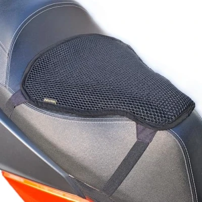 Abbildung von Pelucton Motorrad Roller kühlende Sitzbezug für Sonnenschutz, Btmungsaktives Mesh Motorroller Sitzkissen, Universal Antirutsch Moped Sattelschoner