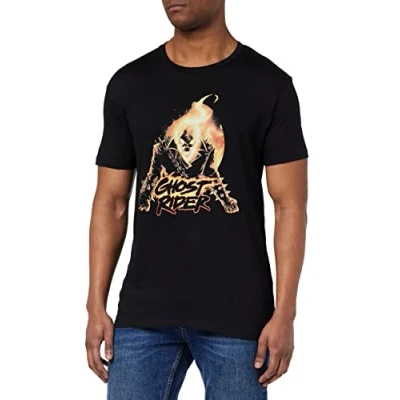 Abbildung von Marvel Herren Memarcots254 T Shirt, Schwarz, L