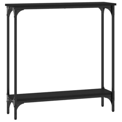 Abbildung von vidaXL Beistelltisch Konsolentisch Schwarz 75x22,5x75 cm Holzwerkstoff (1 St)