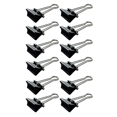 Abbildung von MAUL 21341 90 Foldback Klammer, schwarz, (B)41 mm, Klemmweite: 19 mm
