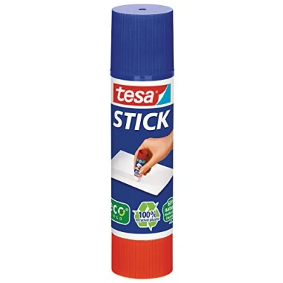 Abbildung von tesa Stick ecoLogo Geruchsneutraler Klebestift für Papier und Pappe Lösungsmittelfrei Umweltschonend 20 g