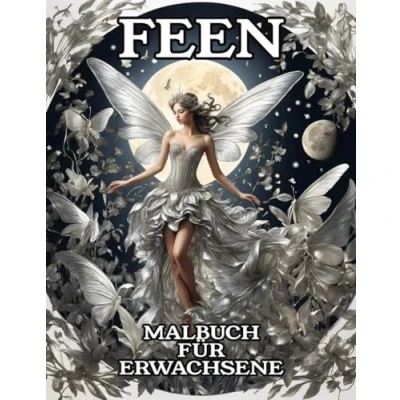 Abbildung von Feen Malbuch für Erwachsene: Fantasie Ausmalbuch Erwachsene mit zauberhaften Motiven kreative Entspannung und Stressabbau