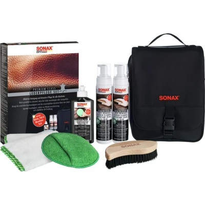 Abbildung von SONAX PremiumClass Leather Care Set 02819410 Lederpflegemittel 750