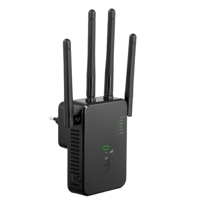 Abbildung von WLAN Verstärker, 2025 1200Mbit/s Repeater, 5G &amp; 2.4G Dualband Ultraxtender WiFi Verstärker Signalverstärker mit 1 LAN Port, WAN WPS, Kompatibel Allen Routern