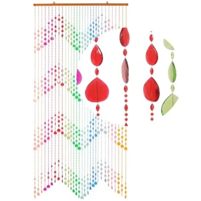 Abbildung von HAB &amp; GUT DV0193 Türvorhang KLUNKER, Mehrfarbig, 90 x 200 cm Perlenvorhang