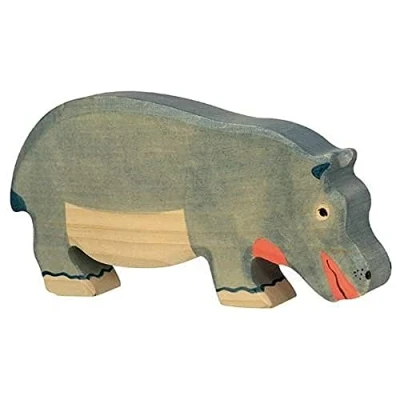 Abbildung von Holztiger Nilpferd Fressend 80161 18,5 cm