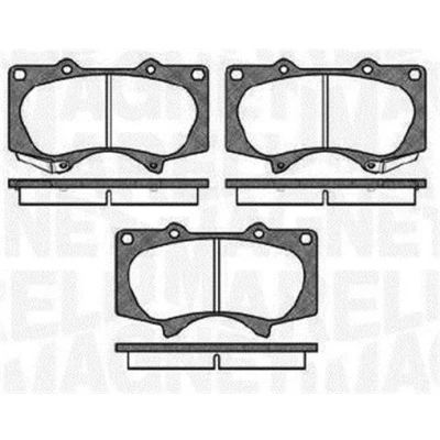 Abbildung von MAGNETI MARELLI 363916060409 Bremsbelagsatz mit akustischer Verschleißwarnung TOYOTA: Land Cruiser Prado 120, 150, HILUX 3 Pick up
