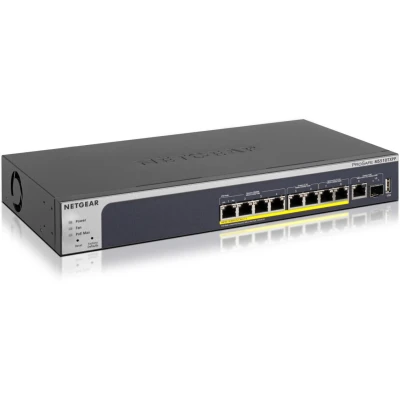 Abbildung von NETGEAR MS510TXPP 10 Port 10gb Switch Multi Gigabit LAN PoE Smart (Managed mit 8x PoE+ 180W, 1x 10G SFP+, Desktop oder 19 Zoll Rack Montage, ProSAFE Lifetime Garantie)