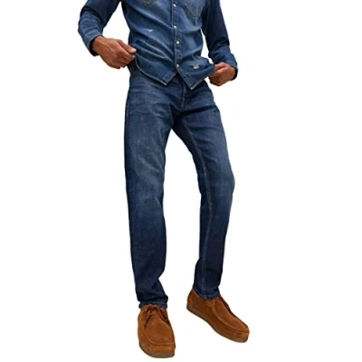 Abbildung von Jack &amp; Jones Jjimike Jjoriginal Jeans Slim Fit, Herren, Größe: 33x36, Blue denim