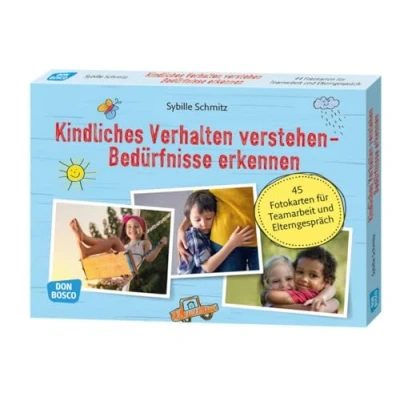 Abbildung von Kindliches Verhalten verstehen Bedürfnisse erkennen: 45 Fotokarten für Teamarbeit und Elterngespräch (Mein Beruf meine Kita. Don Bosco Bildkarten ... Teamentwicklung &amp; Qualitätsmanagement)