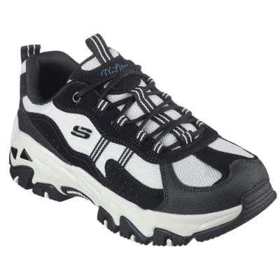 Abbildung von Skechers D Lites Hiker Sneaker low, Damen, Größe: 38.5, Black/white Schuhe
