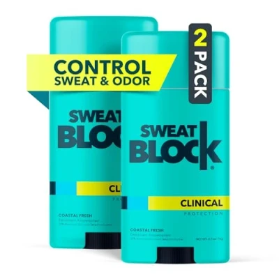 Abbildung von SweatBlock Deodorant Antiperspirant for Men and Women, Regular Strength, Solid (2 Pack)