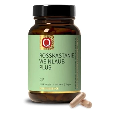Abbildung von Quintessence Rosskastanie Weinlaub Plus Mit den Antioxidantien Vit. C und E(2) Kapseln, 120,00 St., 58 g