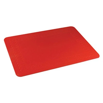 Abbildung von Aidapt Vm985abr Tischset aus rutschfestem Silikonkautschuk Rot Größe 35 x 25 cm