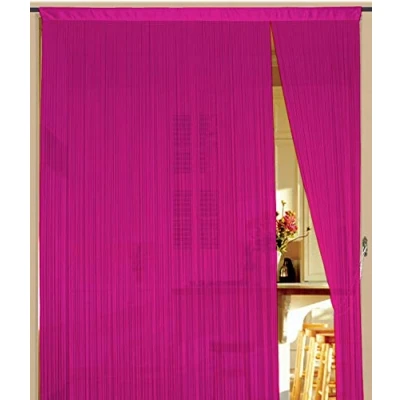 Abbildung von Kaikoon Fadenvorhang Vorhang Fadenstore Fadengardine 90 cm x 240 Magenta