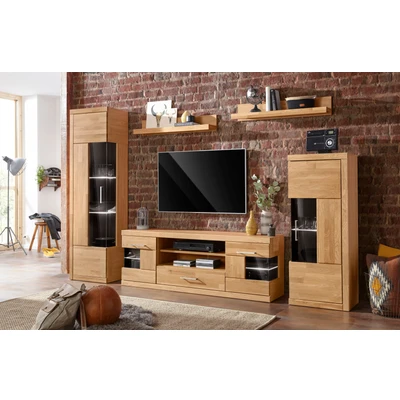Abbildung von Home affaire Wohnwand &quot;Ribe&quot;, (Set, 5 St.), teilmassives Holz