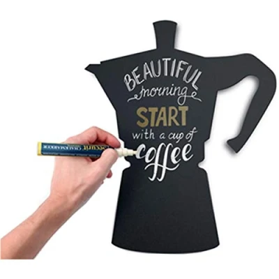 Abbildung von SECURIT Silhouette Moka Kreide Board, schwarz, 53 x 31 0,26 cm, Kunststoff, 0.26 cm