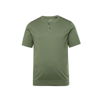 Abbildung von JP1880 Henley Bauchfit Halbarm Tshirt basic, Herren, Größe: Large, Gray green