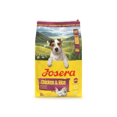Abbildung von JOSERA Mini Adult Huhn &amp; Reis (1 x 10 kg) Premium Trockenfutter für ausgewachsene Hunde Kleiner Rassen mit Biotin Haut Fell kleine Kroketten extraverträglich gluternfrei 1er Pack