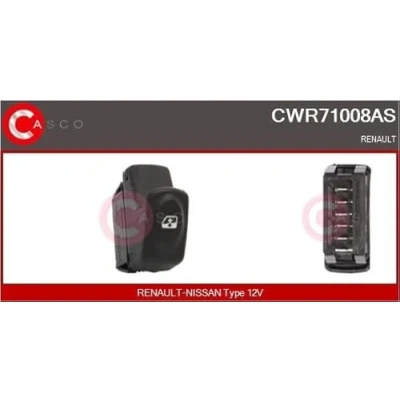 Abbildung von CASCO CWR71008AS Schalter, Fensterheber beifahrerseitig, fahrerseitig RENAULT: Kangoo I, CLIO 2, I Rapid