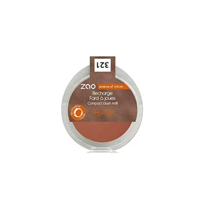 Abbildung von ZAO REFILL Compact Blush 321 braun orange rosa rot Rouge Nachfüller
